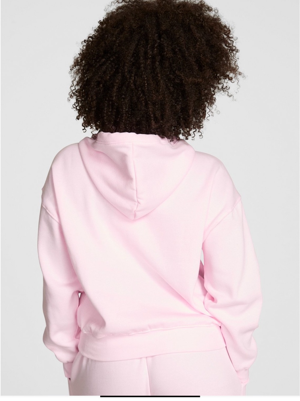 Victoria Secret PINK Campus Fleece Zip Up Hoodie Pink Tulip Spring XXL NWT - Picture 5 of 6
